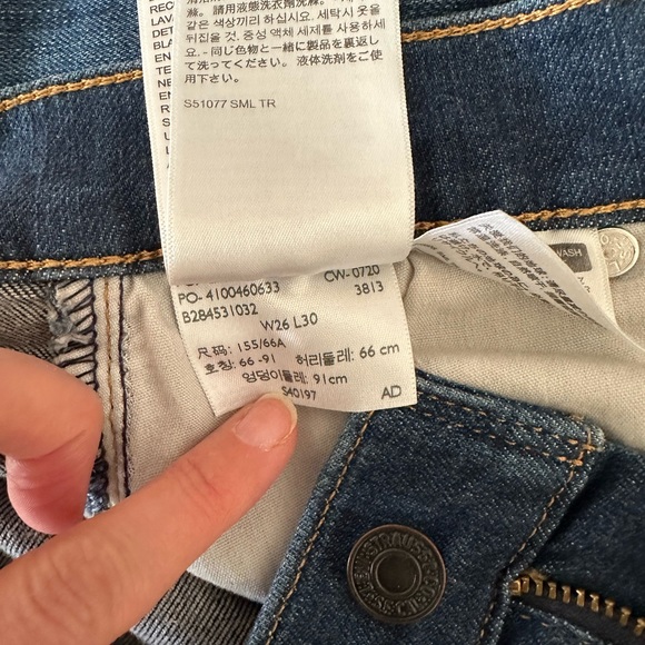 Levi’s Milehigh medium wash super skinny Jean 26W 30L - Picture 7 of 7